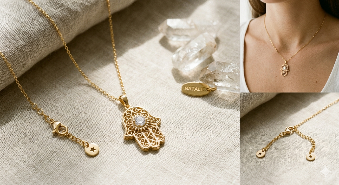Lumaura Hamsa Hand Necklace